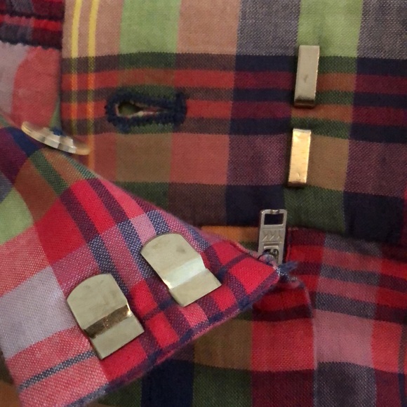 J-Crew multicolor plaid shorts with tie. - Picture 12 of 13